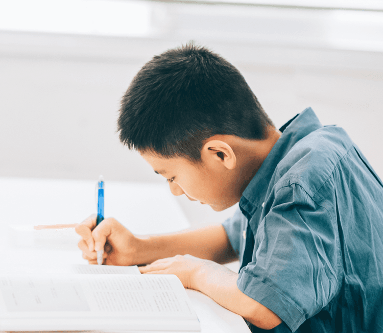 子供が勉強している